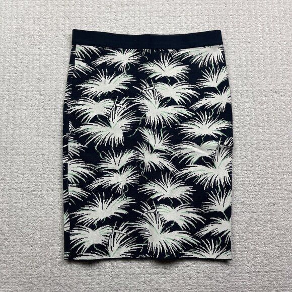 Rachel Roy Women's Skirt Size M Pixelated Palm Tree Floral AOP stretch Boho Mini - Picture 1 of 10